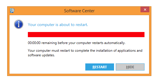Typically when a computer installs or removes an installation, it requires a reboot for the changes to take effect.